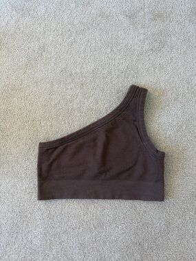 Gym Shark One-Shoulder Ribbed Cropped Tank